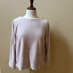 DKNY Light Pink Velour Sweatshirt